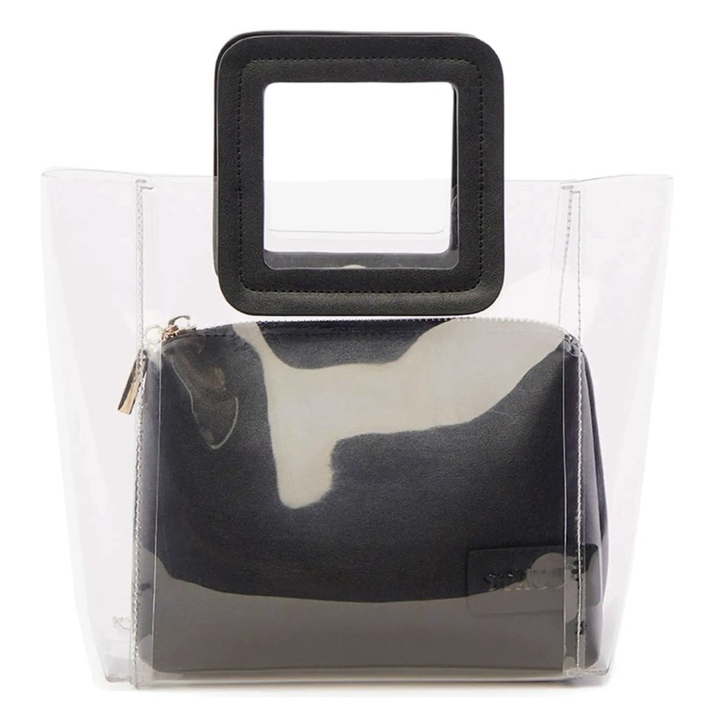 STAUD Mini Shirley Transparent Handbag